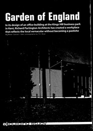 Garden of England. Office building at King's Hill Business Park, Kent. AJ 07.02.2002