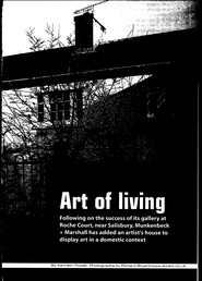 Art of living. Artist's house to display art. AJ 14.02.2002