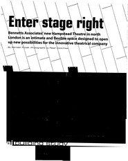 Enter stage right. Hampstead Theatre, London. AJ 06.03.2003