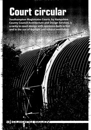 Court circular. Southampton Magistrates Courts by Hampshire County Council Architecture and Design Services. AJ 07.11.2002