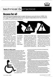 Access for all. AJ 24.10.2002
