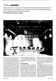 Acoustics. AJ Focus 05.2003