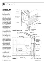 Cantilevered EPDM-clad bath enclosure. AJ 22.1.2004