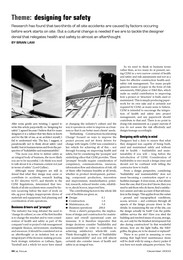 Designing for safety. AJ Focus 12.2003