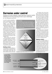 Corrosion under control. AJ 27.05.2004