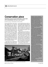 Conservation piece. AJ 13.05.2004