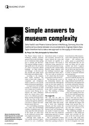 Simple answers to museum complexity. AJ 3.6.04