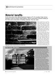 Material benefits. AJ 08.07.2004