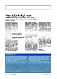 Fees set for the high jump. AJ 27.01.2005