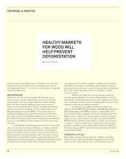 Healthy markets for wood will help prevent deforestation. AJ 08.12.2005