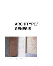 Architype/Genesis. AJ 08.06.2006