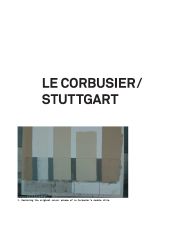 Le Corbusier/Stuttgart. AJ 01.06.2006