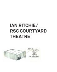 Ian Ritchie/RSC courtyard theatre. AJ 07.09.2006