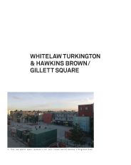 Whitelaw Turkington and Hawkins Brown/Gillett Square. AJ Specification 03.2007