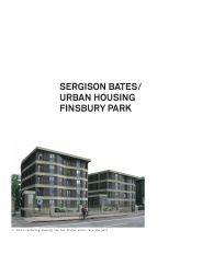 Sergison Bates/urban housing Finsbury park. AJ Specification 08.2007
