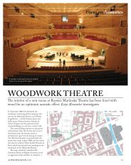 Focus on acoustics. Woodwork theatre. AJ Specification 12.2007