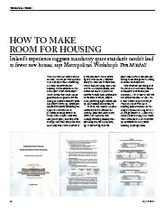 How to make room for housing. AJ 13.03.2008