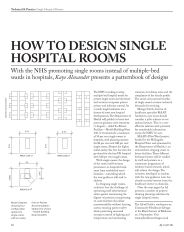 How to design single hospital rooms. AJ 31.07.2008