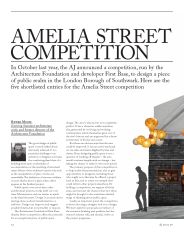 Amelia Street competition. AJ 29.01.2009