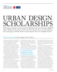 Urban Design scholarships. AJ 18.12.2008
