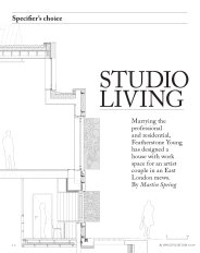 Studio living. AJ Specification 10.2009