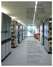 Focus on lighting. Take the book and go to the light. AJ Specification 10.2009