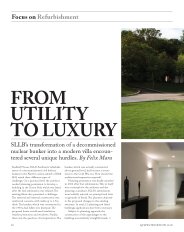 Focus on refurbishment. From utility to luxury. AJ Specification 10.2009