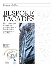 Focus on cladding. Bespoke facades. AJ Specification 03.2010