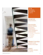 Floors, stairs and lifts. AJ Specification 12.2010