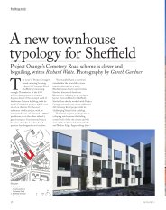 A new townhouse typology for Sheffield. AJ 05.05.2011