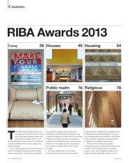 RIBA Awards 2013. AJ 13.06.2013