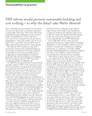 VAT reform would promote sustainable building and cost nothing - so why the delay? AJ 28.02.2014