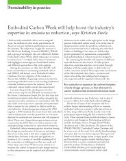 Embodied Carbon Week will help boost the industry's expertise in emissions reduction. AJ 28.03.2014