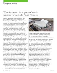 What became of the Aquatics Centre's temporary wings? AJ 14.03.2014