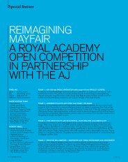 Reimagining Mayfair. A Royal Academy open competition in partnership with the AJ. AJ 14.11.2014