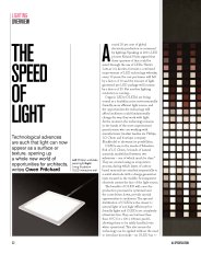 Lighting overview. AJ Specification 10.2014