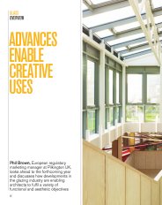 Glass. Advances enable creative uses. AJ Specification 09.2015