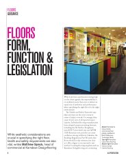 Floors. Form, function and legislation. AJ Specification 12.2015