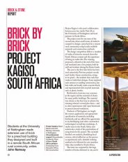 Brick and stone. Brick by brick. Project Kagiso, South Africa. AJ Specification 11.2015