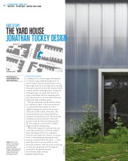 The Yard House. Jonathan Tuckey Design. AJ Specification 03.2016
