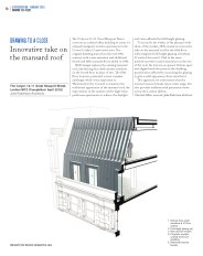 Drawing to a close. Innovative take on the mansard roof. AJ Specification 02.2016