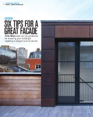 Six tips for a great facade. AJ Specification 03.2016