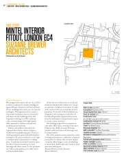 Mintel Interior Fitout, London EC4. Suzanne Brewer Architects. AJ Specification 07.2016