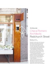 Checa Romero Architects. Redchurch Street. AJ. 10.11.2016