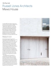 Russell Jones Architects. Mews House. AJ. 24.11.2016