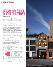 Hackney New School by Henley Halebrown. AJ Specification 11.2016