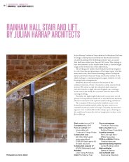 Rainham Hall stair and lift by Julian Harrap Architects. AJ Specification 02.2017