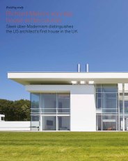 Richard Meier's very big house in the country. AJ. 09.03.2017