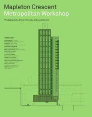 Mapleton Crescent. Metropolitan Workshop. AJ Specification 03.2019