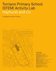 Torriano primary school (STEM) activity lab. Hayhurst and Co. AJ Specification 09.2019